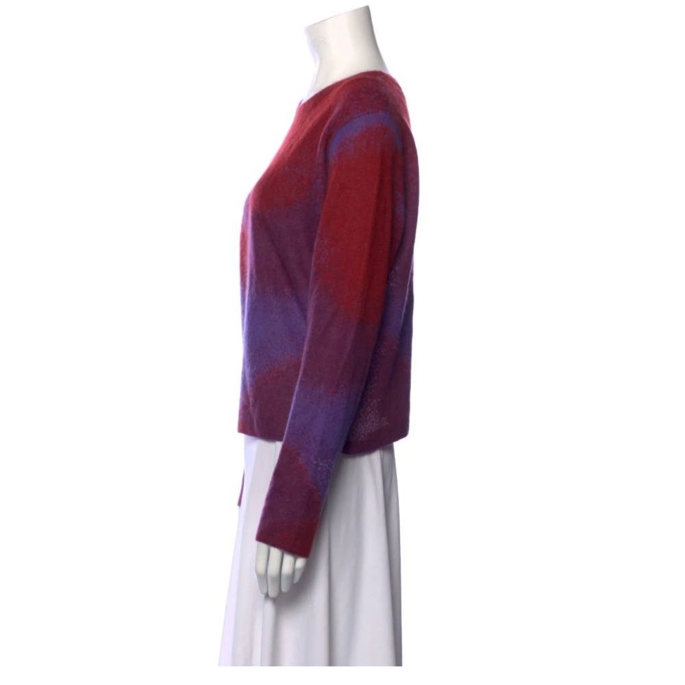 VINCE Women's Ombre Jacquard Crew Sweater L - Picture 2 of 9